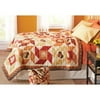 Better Homes and Gardens Harvest Pinwheel Printed Quilt with Tote