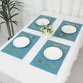 thumbnail image 7 of REGALWOVEN Placemats Set of 6 Placemats for Kitchen Dining Table Decor Washable Table Placemats Wipeable Table Mat Blue 18*12Inch, 7 of 7