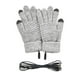 thumbnail image 3 of Guantes calefactables con USB, elásticos, de dedos completos, eléctricos y cálidos para pantallas táctiles. Gris, 3 of 9