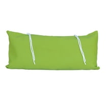 The Hamilton Collection 33" Lime Green Hammock Rectangular Pillow with Tie-offs