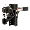 thumbnail image 1 of Husky Towing Pintle Hook 33109 One-Mount; 2 Inch Receiver Mount; With 2 Inch Ball/2 Inch Square Solid Shank; Black, 1 of 3