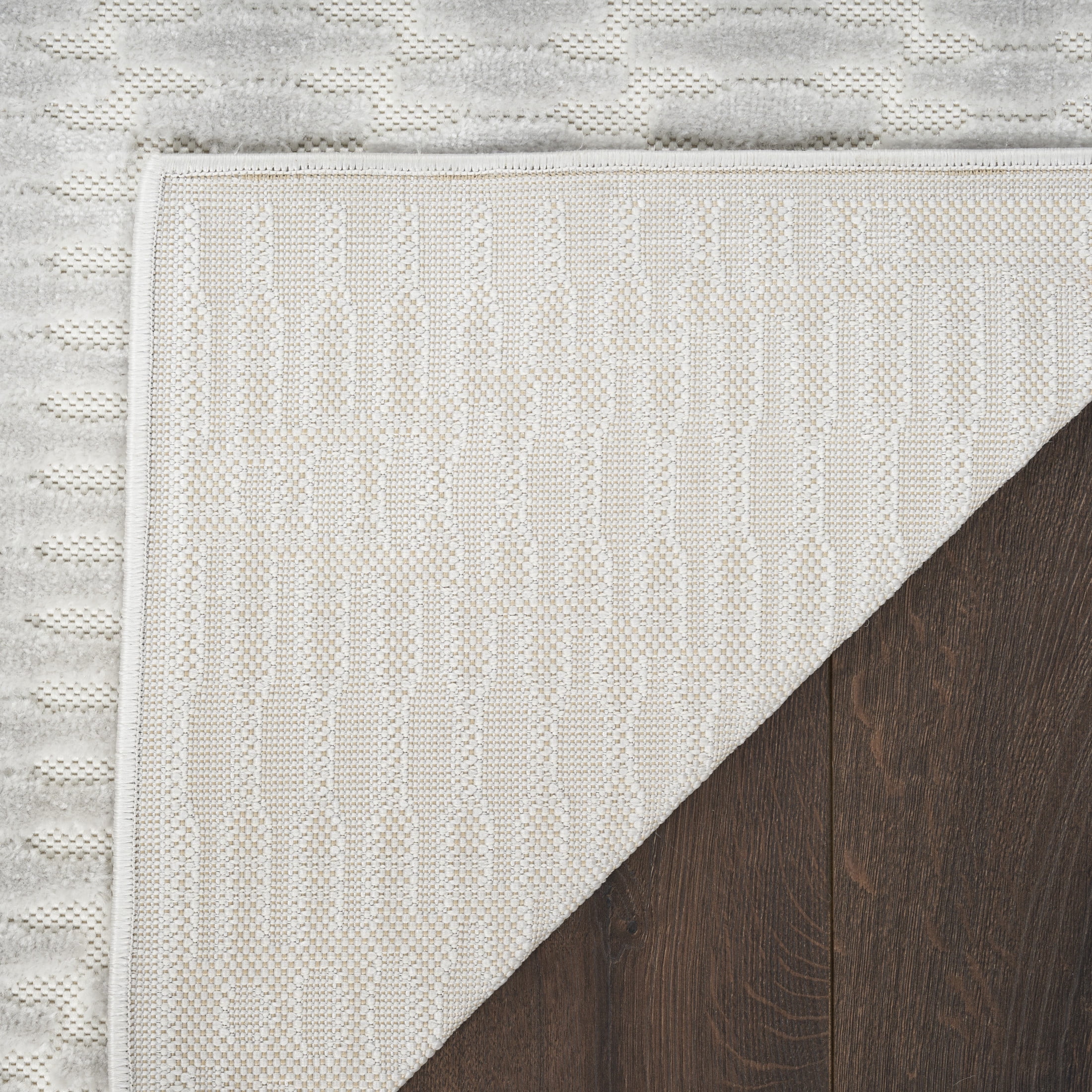 Nourison Casual 2' x 6' Light Grey Modern Indoor Rug
