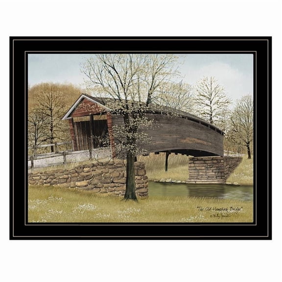 Trendy Decor 4U The Old Humpback Bridge Framed Wall Art BJ1047XGP-704G
