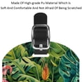 thumbnail image 4 of Square 2Pack PU Leather Tropical Plants Cruise Luggage Tag with Privacy Cover and Name ID Tag for Travel Handbags Backpacks Luggage Tags, 4 of 6