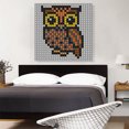 thumbnail image 2 of ARTCANVAS Owl Emoticon Bird of Prey Jewel Pixel Canvas Art Print - Size: 36" x 36" (1.50" Deep), 2 of 9