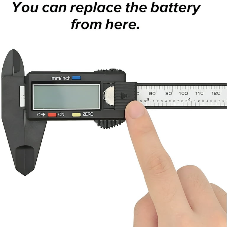 Digital Caliper Measuring Tool, Stainless Steel Vernier