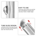 thumbnail image 4 of 50Pack Slide on End Clasps, 6mm Tube Ball Bead Slider Crimp Ends, Silver Tone, 4 of 6