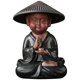 thumbnail image 1 of Figura de monje de cerámica con forma de monje para casa de té, adorno para mascota de té pequeña, infusor de té decorativo, 1 of 7