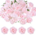 thumbnail image 1 of Cabezas de flores artificiales de 40 piezas, cabeza de peonía de seda falsa de 3.15" para decoraciones, flores de peonía falsas sin tallo [Rosa], 1 of 1