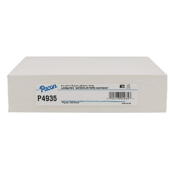 UCREATE WATERCOLOR PAPER 6X9 200 SHEETS