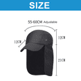 thumbnail image 2 of Sun hat, Multifunctional, Canvas, Black, 55-60cm, 2 of 5