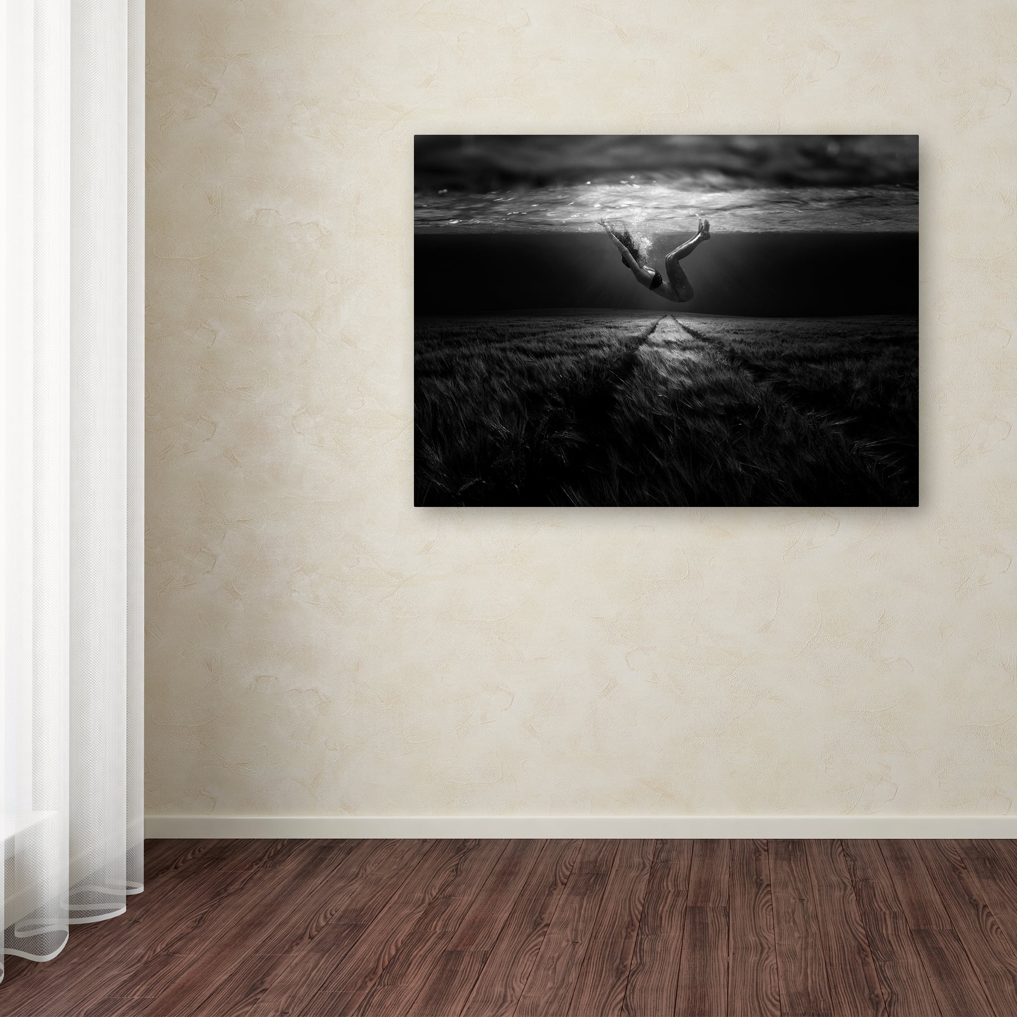 Trademark Fine Art 'Underwaterlandream' Canvas Art by Peter Majkut