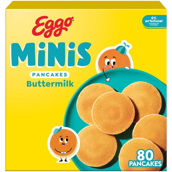 Eggo Minis Original Pancake Bites, Frozen Breakfast, 28.2 oz, 80 Count
