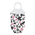 thumbnail image 2 of FOR U DESIGNS Comfy One Piece Swimwear for 9-10 Years Old Girls Cow Print Kids Beach Swimsuit Pink Dog Paw Halter Neck Bathing Suits for Surfing Swimming, 2 of 6