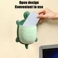 thumbnail image 7 of Inerposs Turtle Shaped Toothbrush Holder - Wall Mounted Bathroom Storage Box for Toothpaste, Combs, Razors, 7 of 7