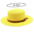 thumbnail image 2 of Classic British Summer Sun Hat with Flat Top for Travel Casual Style Daily Leisure Wear, 2 of 3