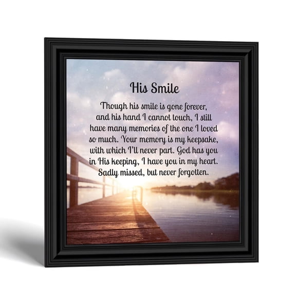 Memorial Picture Frame, Keepsake Gift for Loss of Dad