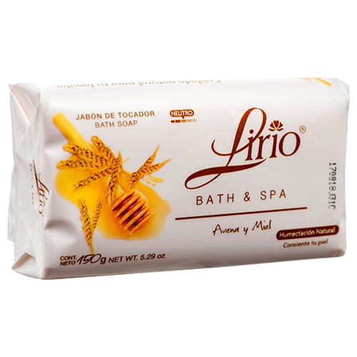 New 383232 Lirio Bar Soap Bath & Spa Oat & Honey 150G (50Pack) Soaps
