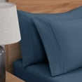 thumbnail image 6 of Mainstays Super Soft Brushed Microfiber Pillowcase Set, Washed Dark Blue, King, 2 Piece, 6 of 7