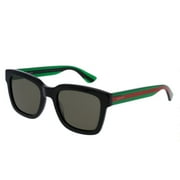 GUCCI GG0001SN 002 FRAME BLACK GREEN LENS GREEN