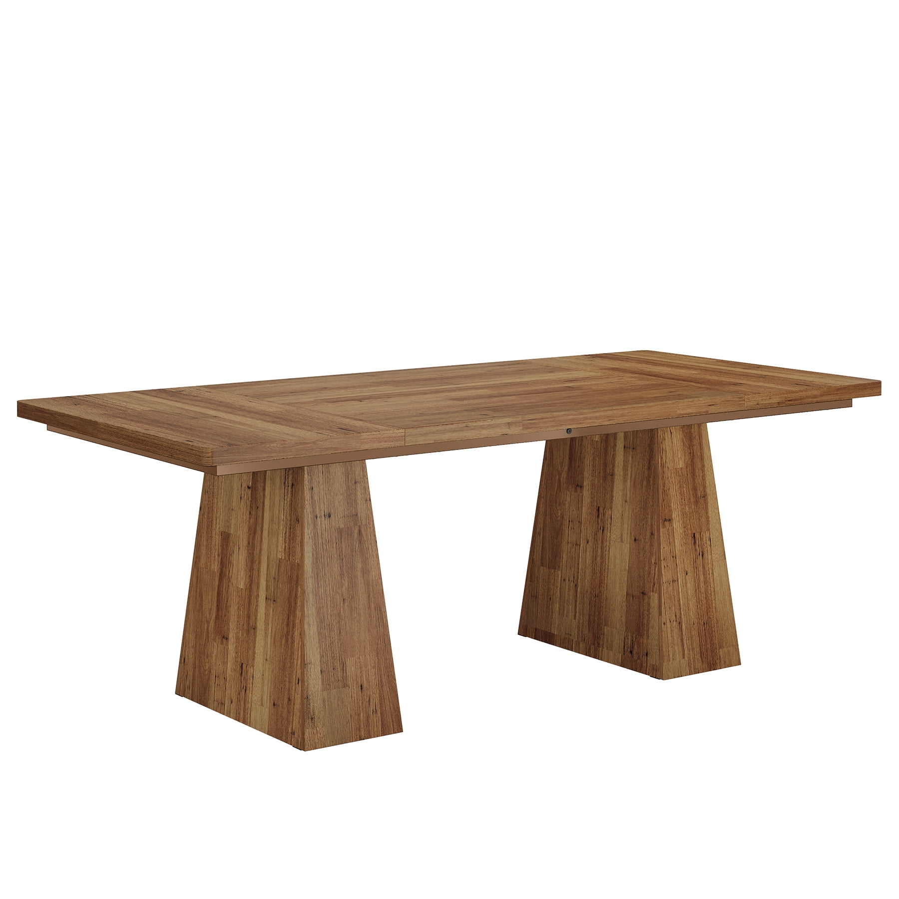 Fnova 63" Home Office Computer Desk, Brown Modern Executive Desk, Writing Desk, Easy to Assemble
