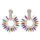 thumbnail image 2 of Pendientes De Círculo Hueco Con Diamantes De Imitación, Pendientes Colgantes Con Forma De Gota Con Diamantes De Imitación A La Moda, Grandes Pendientes De Araña Para Mujer, 2 of 7