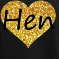 thumbnail image 3 of CafePress - Hen Gold Glitter Heart Pajamas - Women's Short Sleeve Print T-Shirt and Pants Dark Cotton Pajama Set, 3 of 7