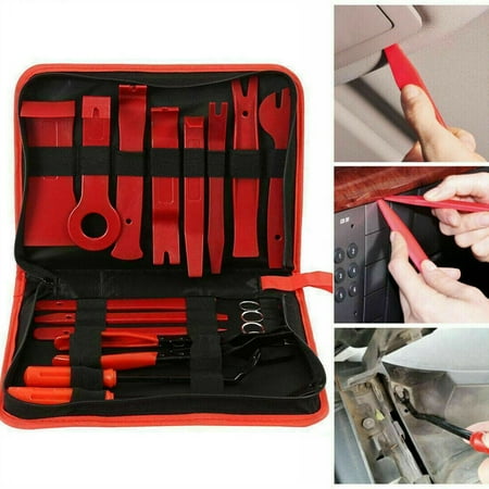 

Niyofa 31Pcs Car Trim Removal Tool Auto Trim Removal Tool Kit Portable Auto Hand Tool Stainless Steel Multifunctional Handheld Auto Clip Plier Stereo Removal Tool for Repair Car Furniture