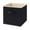 M, variant on Hwkond Storage Containers Lidless Clothes And Toys OrganizerDesktop Storage BoxCloset DrawerNon-Woven Storage Box Black Style