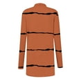 thumbnail image 4 of UTSJKR Fall Lightweight Cardigan for Women Oversized Striped Open Front Cardigan Casual Long Sleeve Outwear Thin Clothes Orange XXXXXL, 4 of 6