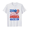 thumbnail image 4 of 250 Years of Freedom Short Sleeve Tee – Women's USA 250th Anniversary Shirt, American Eagle Patriotic Top, Casual Wear for 2026 Events,Independence Day Gift Recommendations(White,L), 4 of 4