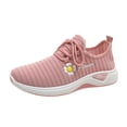 thumbnail image 2 of AUDeals Women's Floral Print Bowling Shoes, Air Cushion Sneakers with Arch Support for Work, Gym and Running (Pink, 7.5), 2 of 7