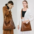 thumbnail image 5 of GAEKEAO Hobo Bag for Women, Large Soft Leather Shoulder Bag with Adjustable Strap, Slouchy Crossbody Handbag for Daily Work, 5 of 7