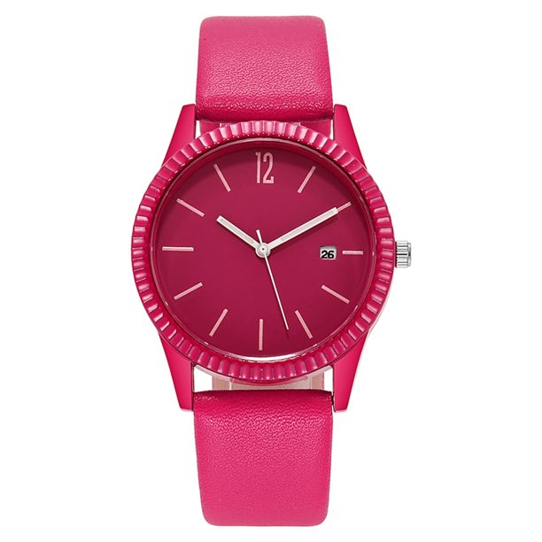 Reloj de cuarzo de moda con cinturón de calendario luminoso a prueba de agua para mujer Wmkox8yii gfajkfgbkjabf845