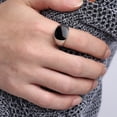 thumbnail image 1 of Anillos para mujer, regalos para mujer, anillo de sello de motorista de cobre pulido para hombre, anillo negro de 9 anillos, 1 of 2