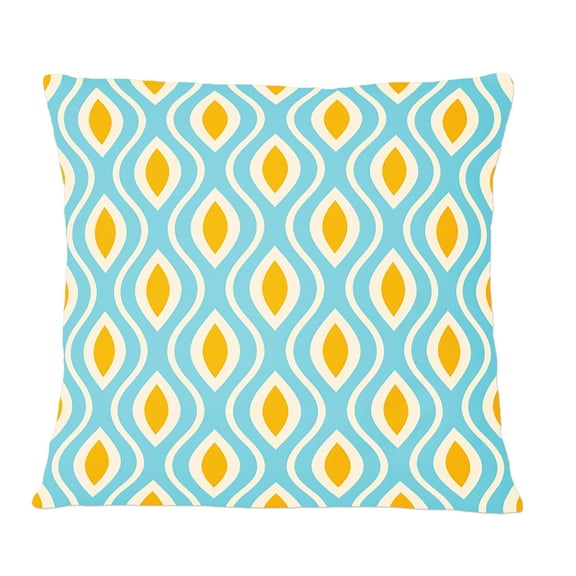 Designart Retro Pattern Abstract Design I' Mid-Century Modern Throw Pillow - 12x20