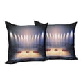 thumbnail image 6 of Ambesonne Sports Throw Pillow Cover 2 Pack, Basketball Tournament, 16", Beige Navy Brown, 6 of 6