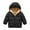 Black, variant on GYRATEDREAM Winter Coats for Toddler Kids Baby Boys Girls Padded Light Puffer Jacket Outerwear Infant Down Teddy Bear Jacket with Hoods for 1-2Y Black