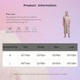 thumbnail image 7 of iiniim Men's 2Pcs Pajamas Set Long Sleeve Striped Kaftan Sleepwear Night Shirt with Sleeping Cap Coffee L, 7 of 7