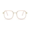 thumbnail image 4 of Oversized Pink Reading Glasses 2.50 for Women, Ladies Fashionable Square Readers Blue Light Blocking Presbyopic Glasses +2.50 Strength, 4 of 6