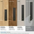 thumbnail image 4 of Amerock Maymont 6-5/16 inch (160mm) Center-to-Center Rectangle Matte Black Cabinet Pull Backplate, 4 of 7