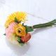 thumbnail image 5 of 4 piezas de flores artificiales de imitación en jarrón para decoración del hogar, flores falsas para decoración de mesa de centro de cocina del hogar, 5 of 5