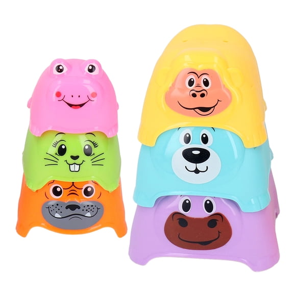 Vasos apilables de animales BuyWeek 6 piezas