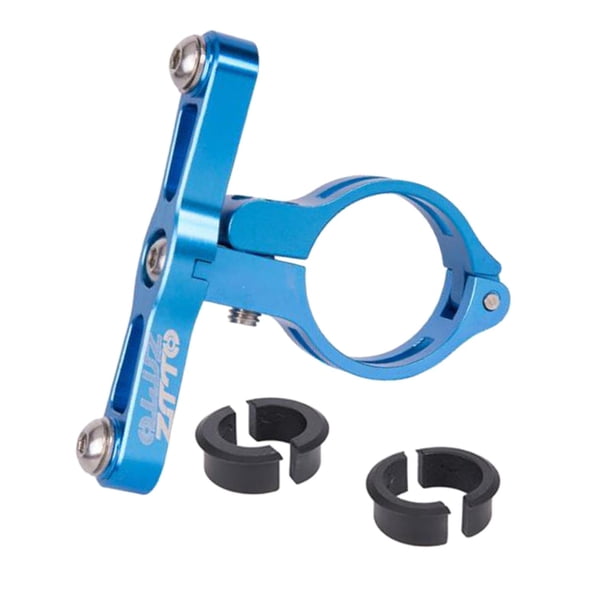 Adaptador de portabidón para bicicleta de montaña, marco de aleación de aluminio, soporte fijo. Azul