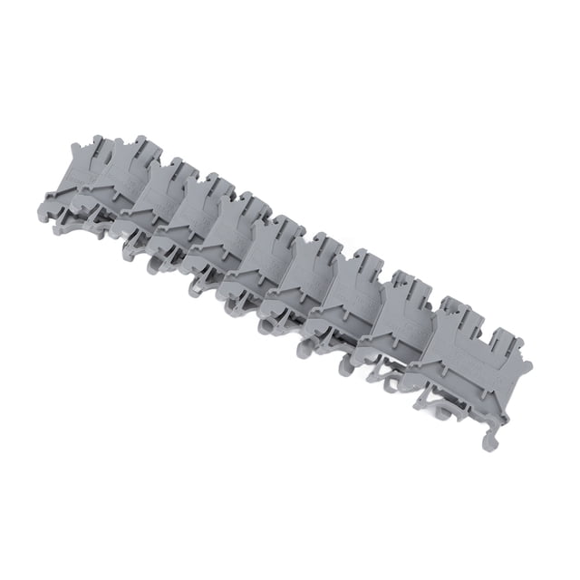 Bloque de terminales ANGGREK 100 piezas tipo tornillo montaje en carril DIN cobre 800 V 32 A UK-3N
