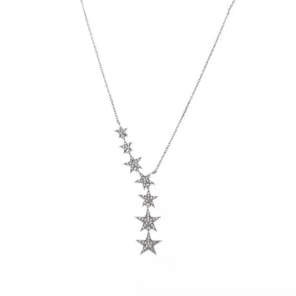 Gorgeous 925 Silver,Gold Plated Necklace Pendant Cubic Zircon Engagement Jewelry