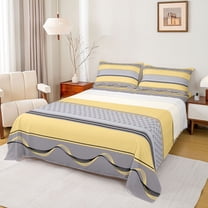 Feelyou Western Minimalism Adult Twin Sheet Sets, Hippie Stars Print Twin Fitted Sheet, Abstract Simple Fashion Flat Sheet, Luxury Bedroom Decor, 3pcs