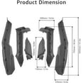 thumbnail image 4 of Maverick X3 Fender Flare Extensions, A & UTV PRO Extended Mud Fender Flares Front & Rear for 2017-2024 Can Am Maverick X3 & X3 Max RS Turbo R RR 2 & 4 Doors Accessories Replace # 715002973, 4 of 9