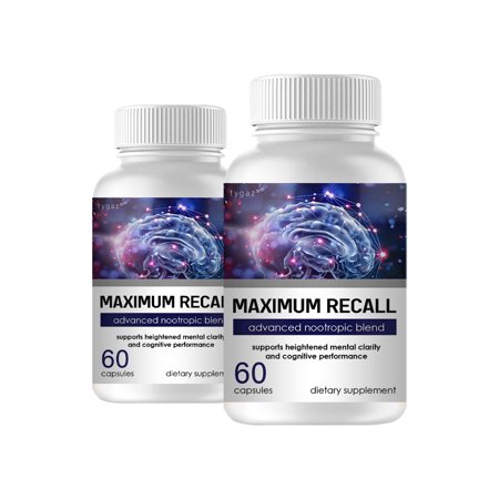 (2 Pack, 120 Capsules) Maximum Recall Capsules - Maximum Recall Advanced Capsules