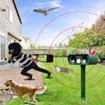 thumbnail image 3 of Repelente de gatos ultrasónico solar Repelente de gatos para exteriores Sensibilidad y frecuencia ajustables Repelente de gatos ultrasónico para repeler plagas Protector de jardín, 3 of 5